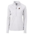 thumbnail image 2 of Women's Cutter & Buck White Florida Gators Adapt Eco Knit Stretch Recycled Half-Zip Pullover Top, 2 of 3