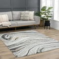 thumbnail image 5 of BoutiqueRugs Liverpool Modern Abstract Large Area Rug - Contemporary Marble Print Carpet for Living Room - Light Gray, Medium Gray, Off White - 7'10" x 10' (8x10), 5 of 12