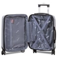 thumbnail image 3 of Dejuno Camden New Generation Hardside 3-piece Expandable Spinner Luggage Set - Silver, 3 of 7