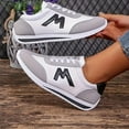 thumbnail image 6 of YLYL Women Wide Toe Sneakers Fashion Leather Suede Non-Slip Walking Running Tennis Sneakers, 6 of 7