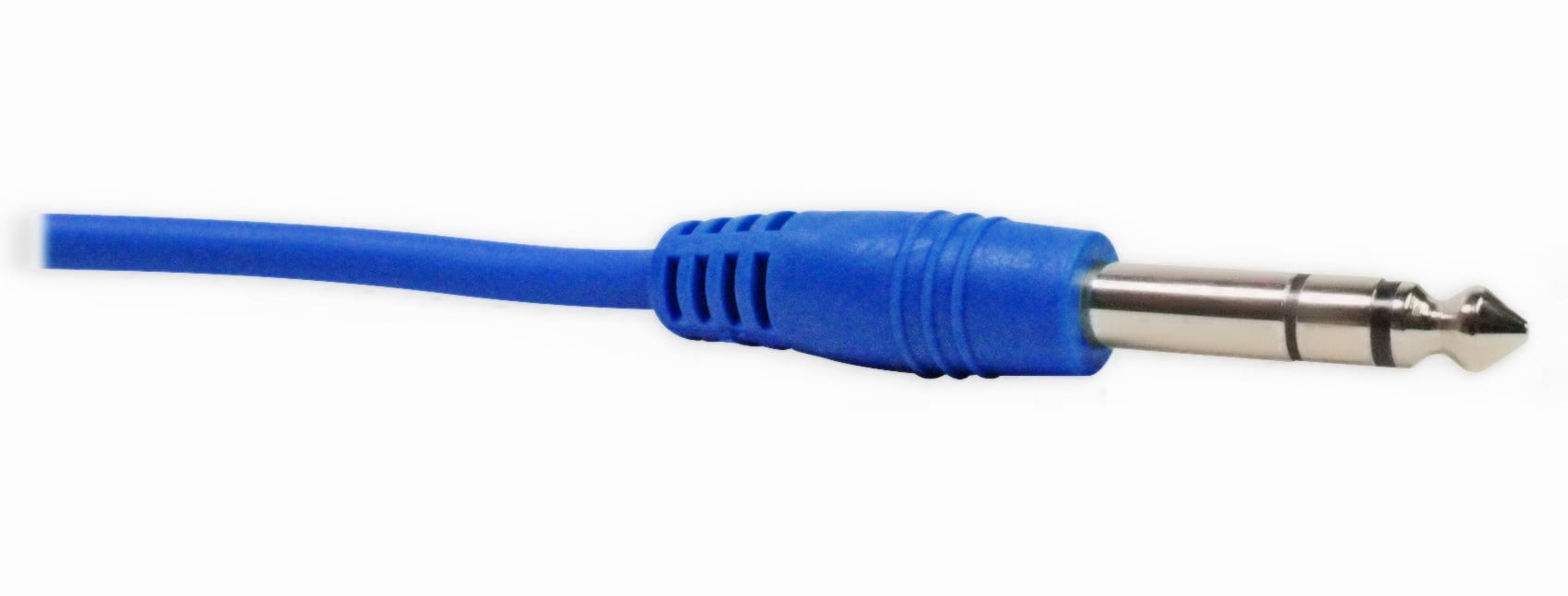 8 Rockville RCTR103BL Blue 3' 1/4'' TRS to 1/4'' TRS Cable 100% Copper