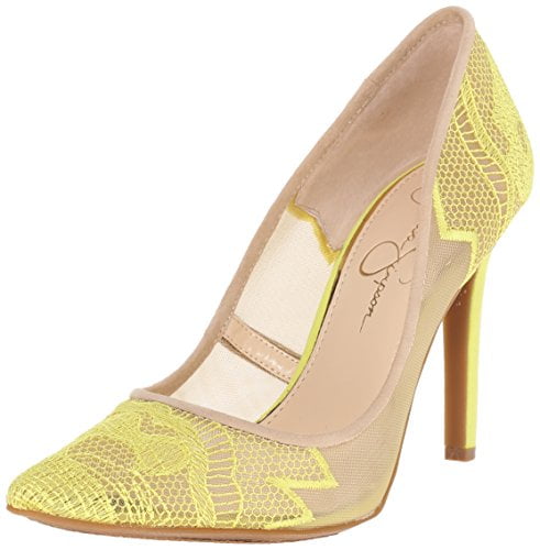 jessica simpson yellow pumps