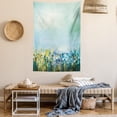 thumbnail image 2 of Flower Tapestry, Aqua Impressionist Depiction of a Field Paint with Blooms Tranquil Concept Print, Wall Hanging for Bedroom Living Room Dorm Decor, 60W X 80L Inches, Pale Blue, by Ambesonne, 2 of 5