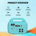 thumbnail image 6 of Mondawe 1000W Portable Power Station 1024Wh 6000mAh Solar Generator Power Supply with AC Outlet and Solar Panel for Camping, 6 of 8