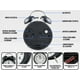 thumbnail image 5 of Reloj Despertador Campana Retro Analógico Estilo Vintage Alarma Decorativo Retro Retroiluminación (Negro), 5 of 11