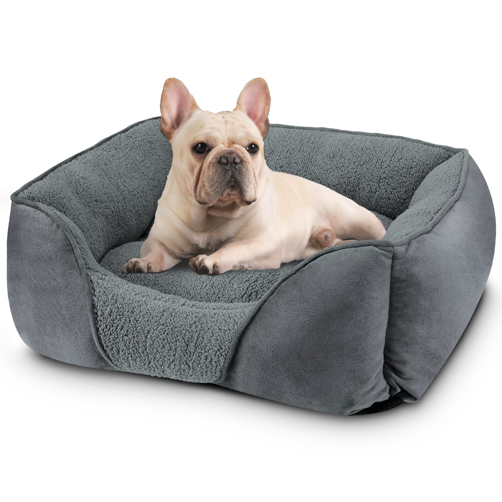 Laadd Small Dog Beds for Small Dogs, Washable Dog Bed Orthopedic