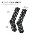 thumbnail image 2 of Lsque Baby Sloths Pattern Sport Compression Socks for Men & Women 15-20 mmHg Knee High Nurse Pregnant Running Medical and Travel Athletic, 2 of 6