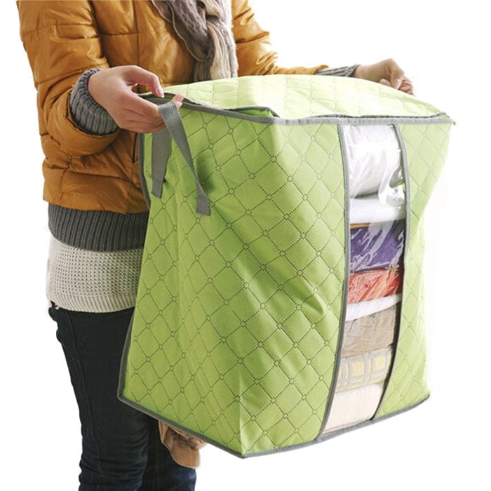 Organizer Under the Bed Storage Bag Box for Clothes Blankets Foldable Non-Woven 