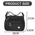 thumbnail image 2 of Bolso de hombro para mujer con múltiples bolsillos, bandolera para mujer, bolso de mano y cartera, 2 of 5
