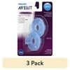(3 pack) Philips AVENT Soothie Pacifiers, 3+ Months, Pink or Blue, 2 Counts (Colors May Vary)