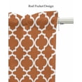 thumbnail image 5 of Orange Moroccon Kitchen Valances for Windows Farmhouse Linen Window Valance Curtain for Living Room Window Treatment Farmhouse Country Minimalist Geometric Valance Rod Pocket Topper, 60 x 18 Inch, 5 of 6