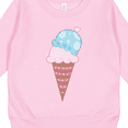 thumbnail image 3 of Inktastic Valentine's Day Ice Cream Cone Toddler Sweatshirt, 3 of 4