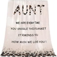 thumbnail image 4 of Aunt Gifts, Aunt Gifts from Niece, Aunt Blanket, Gifts for Aunt, Aunt Gifts from Nephew, Best Aunt Ever Gifts, Gifts for Aunts from Niece, to My Aunt Throw Blankets 50"x60", 4 of 5
