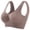 Brown, variant on Bra for Women Solid Color Thin Yoga Sports Bra Quick Drying U-Neck Sports Bras for Women Light Impact Molded Cup Strap Sports Bra with Sewn in Pads Breathable with Removable Cups Bra