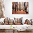 thumbnail image 3 of Designart Bright Fall Forest with Clear Sky - Modern Forest Throw Pillow - 18x18, 3 of 4