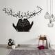 thumbnail image 4 of sweethay Adhesivo de pared nuevo póster extraíble negro personalidad moderna fondo de pantalla Universal decoración del hogar vida Decoración del hogar sweethay HA077960-00B, 4 of 6