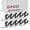 Black, variant on GOGO 50Pcs Transparent ID Card Holder Round Badge Reel-Green