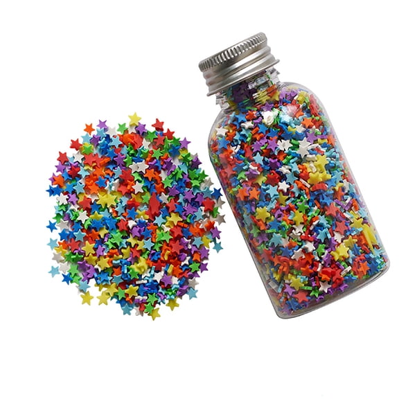 Bulk Bright Fake STAR Sprinkles Candy Topping - Buttons Galore
