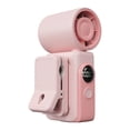 thumbnail image 3 of Ventilador portátil con clip, 4 velocidades de viento ajustables, resistente, ideal para oficina, dormitorio y hogar. Rosa, 3 of 9