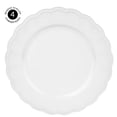 thumbnail image 5 of Koyal Wholesale 13" Matte White Beaded Scallop Charger Plates, Set of 4, Plastic, 5 of 5