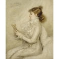 thumbnail image 2 of Madeleine Cartailhac 20x24 Gold Ornate Framed and Double Matted Museum Art Print Titled - Portrait of Sarah Bernhardt (1844-1923), Dramatic Artist. (1879), 2 of 4