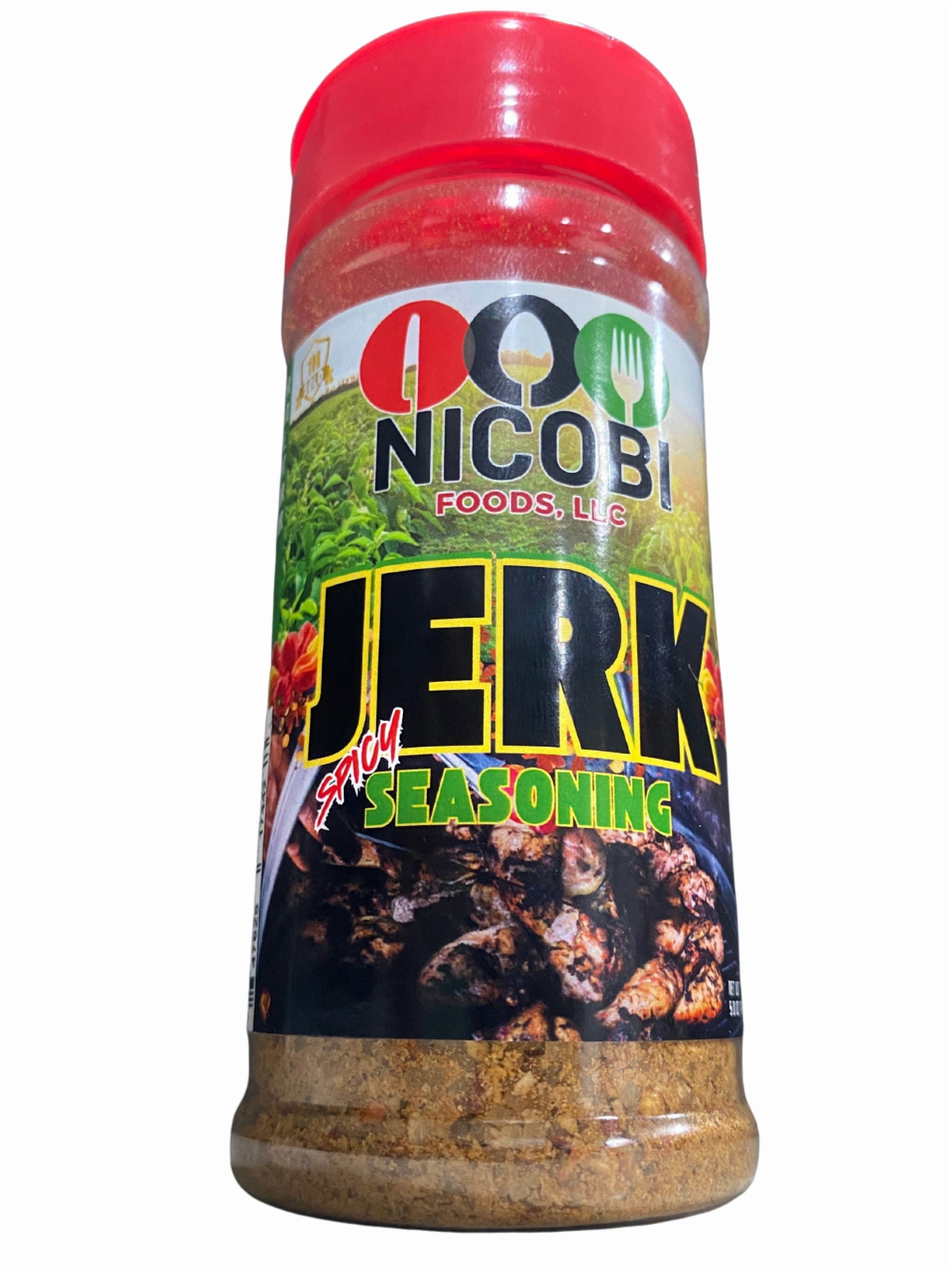 Nicobi Foods Full Spice Pack – Soul Dust Mild, Soul Dust Spicy, Black-N-Bold Cajun, Seafood Blend, Jerk Seasoning, Cinnamon Roll Spice, Complete Flavor Collection (5 oz each)