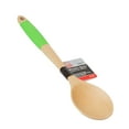 thumbnail image 2 of Chef Craft Premium Silicone Handle  Wooden Spoon Set, 14 inch 3 Piece Set, Green, 2 of 4