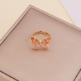 thumbnail image 2 of Ladies Fashion Creative Solid Color Butterfly Adjustable Ring With Opening, 2 of 3