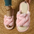 thumbnail image 2 of Agkizg Womens Fuzzy Slippers, House Slippers, Multi Size Fuzzy Lined House Slippers Warm Plushes Comfortable Casual Indoor Winter Slippers, 2 of 6