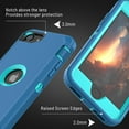 thumbnail image 4 of Entronix Heavy Duty Case Designed for iPhone 8 Shockproof Triple Layer Rugged Case, Teal, 4 of 6