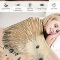 Cute Hedgehog Throw Blanket Ultra Soft, Plush, Lightweight