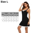 thumbnail image 2 of Camisón de mujer sin mangas ropa de dormir de encaje con cuello en V ropa de dormir suave Jersey lencería, 2 of 5