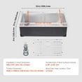 thumbnail image 5 of KFFKFF 33" Drop-in Sink, Stainless Steel Kitchen Sink, Top-Mounted Single Bowl Basin, Comes with Drain Kit, Suitable for RV, Prep Kitchen, 5 of 9