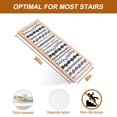 thumbnail image 5 of Black Leaf Striped Stair Treads Non Slip for Steps Summer Botanical Vertical Natural Stripes 4 Pcs Reusable Adhesive Stair Runner Mats for Dogs Elders Carpet Treads Rugs for Staircase 8x30 In, 5 of 9