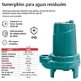 thumbnail image 2 of Bomba Sumergible para Aguas Residuales, IUSA 0.5 HP azul, 2 of 3