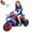 Blue and Red, variant on TopComfy 12V Mini Ride On Motorcycle with Training Wheels, Battery Powered Electric Motorbike with LED Lights and Music Compact Outdoor Ride Experience for Beginner Riders