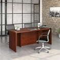 thumbnail image 2 of Pemberly Row 72" x 36" Bowfront Executive Desk in Classic Cherry, 2 of 10