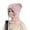 9# Pink, variant on 3 in 1 Beanie Hat for Women, Fleece Lined Knit Balaclava Scarf Set, Warm Winter Pom Hat for Cold Weather Beige L