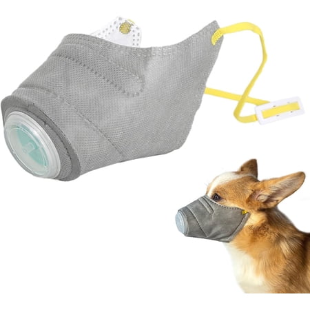 Dog Respirator Mask, Anti Dust Muzzle for Small Dog and Cat Adjustable Dog Gas Face Mask Breathable Mud Mask for Dogs Reusable Puppy Fire Mask Pet Smoke Mask Dog Air Filter Mask Pup Mouth Cover(1pc,La