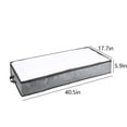 thumbnail image 3 of Boovnll Under Bed Storage Containers 2Pcs 40x18x6" Foldable Large Capacity Underbed Storage with Zippers & Handles for Blankets Comforter Pillows Sheets Under Bed Storage, 3 of 6