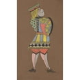 thumbnail image 2 of William Penhallow Henderson 10x14 Black Ornate Wood Framed Double Matted Museum Art Print Titled: Knave of Hearts (Costume Design for Alice-In-Wonderland), 2 of 5