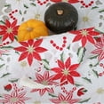 thumbnail image 4 of Christmas Embroidered Table Runner Poinsettia Holly Leaf Table Linens Decoration, 4 of 6