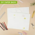 thumbnail image 4 of Triani 20Pcs White Paper Bags with Handles 16x6x12 Inch Bulk Large Gift Bags Recyclable Shopping Bags Kraft Paper Bags for Grocery Merchandise Gifts(White), 4 of 7