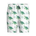 thumbnail image 4 of Wukai Turtle Men’s Short Pajama Pants With Pockets Soft Sleep Pj Shorts for Men-XX-Large, 4 of 6