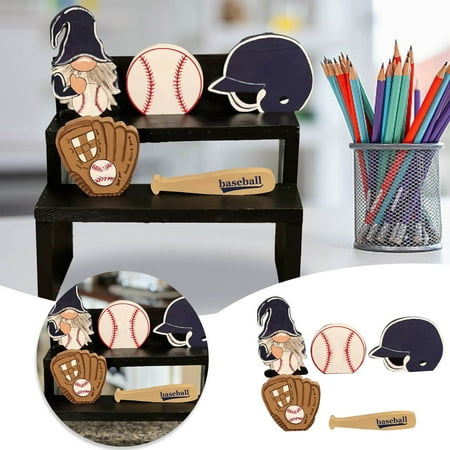 

ECHOYY Baseball Wooden Tray Decoration (tray Not Included) Holiday Decoration Home Baseball Wooden Tray Decorative Tabletop Decoration