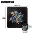 thumbnail image 5 of HELLHERO Iridescent Floral Art Sewing Machine Pad Organizer Waterproof Removable Storage Bag Fabric Polyester Sew Machine Pad for Most Sewing Machines, 5 of 5