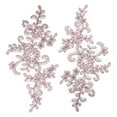 thumbnail image 1 of Uxcell 2 Pcs Apliques de Encaje de Flores 3D Parche de Encaje Bordado Adición de Embellecimientos para Vestido de Novia Ropa Accesorios de Artesanía DIY Decoración de Encaje, Rosa Oscuro (23cm), 1 of 7