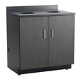 thumbnail image 2 of Safco Hospitality Base Cabinet, Waste Receptacle Black/Asian Night, 2 of 2