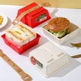 thumbnail image 5 of JOGZMZ Portable Hamburger Bento Box 2025 - Eco-Friendly Compartment Design Leakproof Food Container for Work Travel Picnics 37oz, 5 of 9