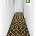 thumbnail image 3 of Ottomanson Ottohome Collection Non-Slip Rubberback Elegant Trellis Design Indoor Area Runner Rug, 3 of 7